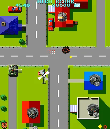 Tiger Heli (bootleg set 1) screen shot game playing